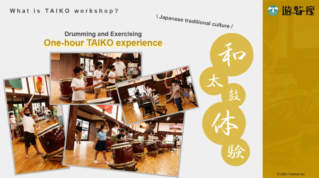 Drumming and Exercising One-hour TAIKO experience