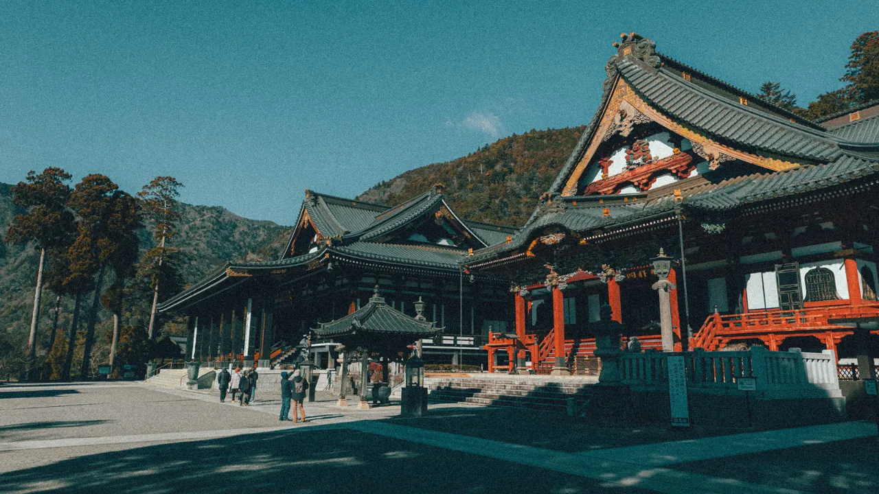 Main hall of Kuonji Temple on Mt. Minobu