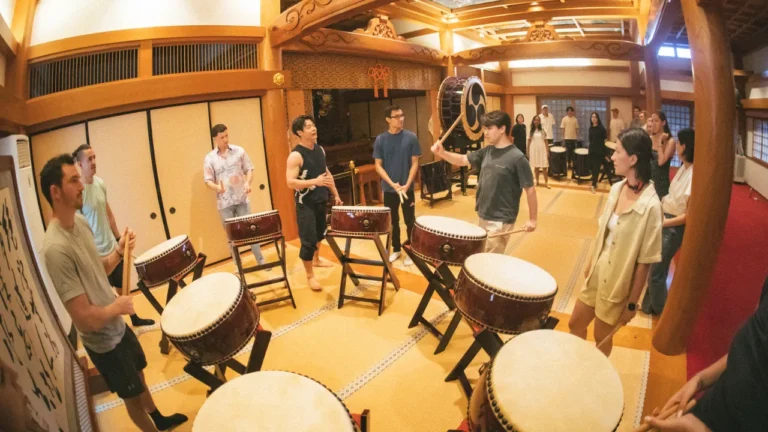 Participants enjoying games in groups