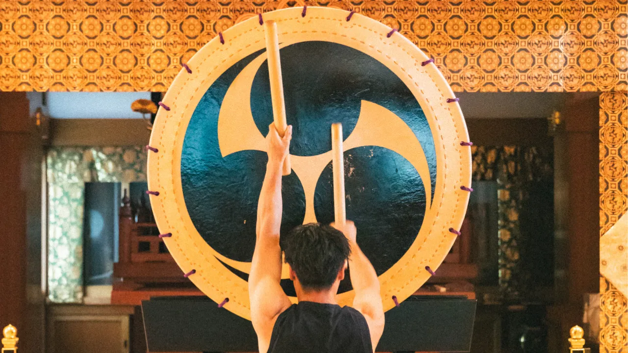Japanese drum TAIKO solo performance